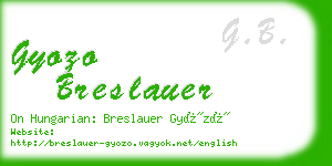 gyozo breslauer business card